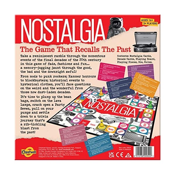 Cheatwell Games 9520 Nostalgia Trivia Board Game