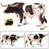 PRATYAHARA Plastique Longhorn Bull Bovins Animaux Figurines daction Statique Mignon Modèle Collection Vache Modèle pour