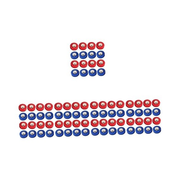 Toddmomy 64 Pièces Accessoires De Football De Jeu De Palets De Table Jouets De Bureau Jeux De Football Perles De Curseur Rond