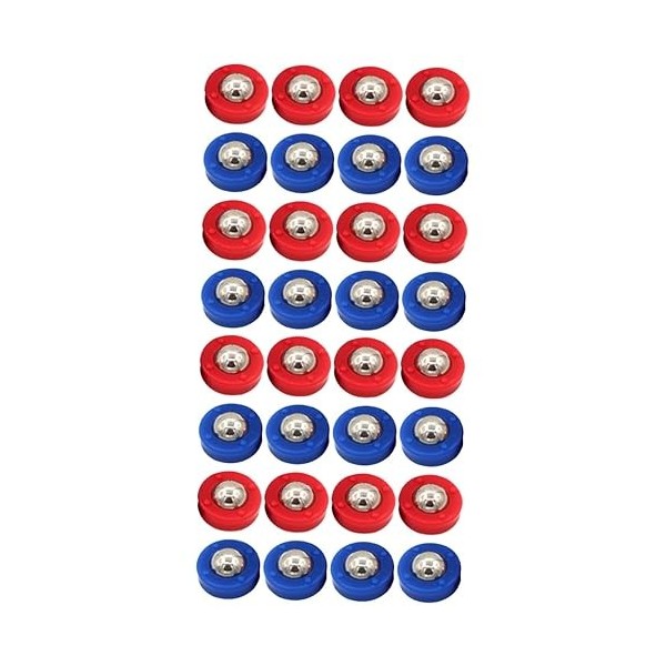 Toddmomy 64 Pièces Accessoires De Football De Jeu De Palets De Table Jouets De Bureau Jeux De Football Perles De Curseur Rond