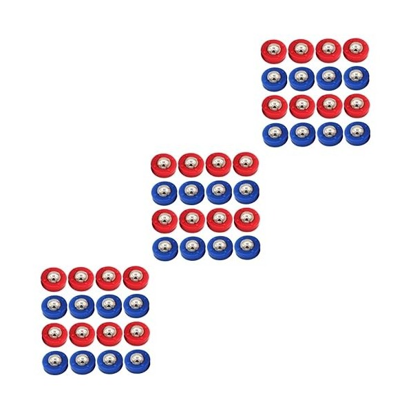 Toddmomy 64 Pièces Accessoires De Football De Jeu De Palets De Table Jouets De Bureau Jeux De Football Perles De Curseur Rond