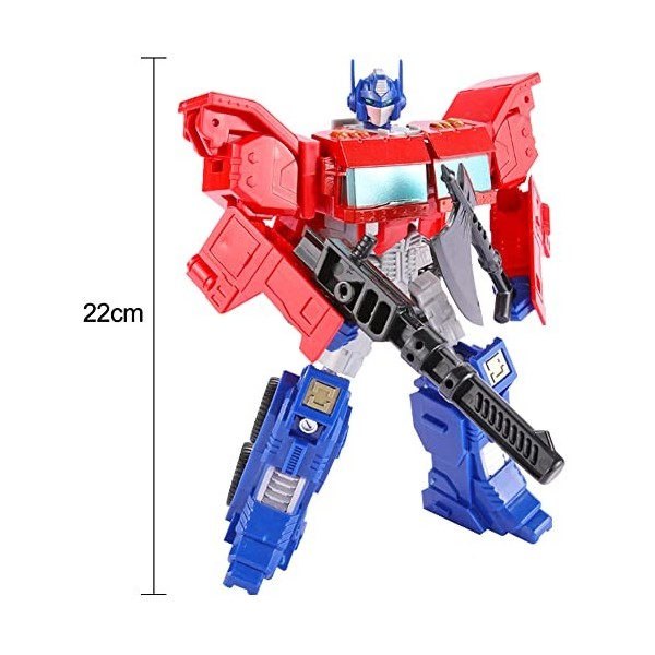 Transformers Jouets Figurine daction Surdimensionnée Optimus Prime Transformez Robot Voiture Déformée Commander Manuel Défor