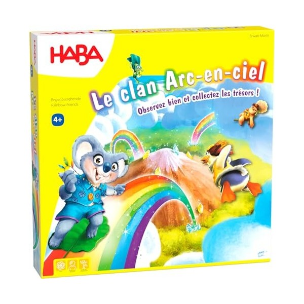 HABA Clan Arc-en-Ciel société-Jeu de Collecte et estimation des Distances-4 Ans et Plus, 306176, Coloré