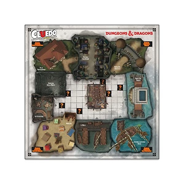 Winning Moves Dungeons and Dragons Cluedo Édition Italienne