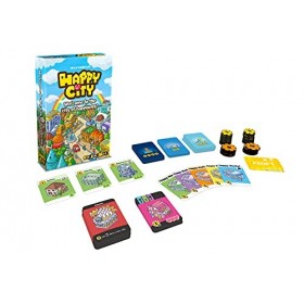 Cocktail Games , Happy City, Board Game, Ages 10+, 2-5 Players, 30 Minutes Playing Time