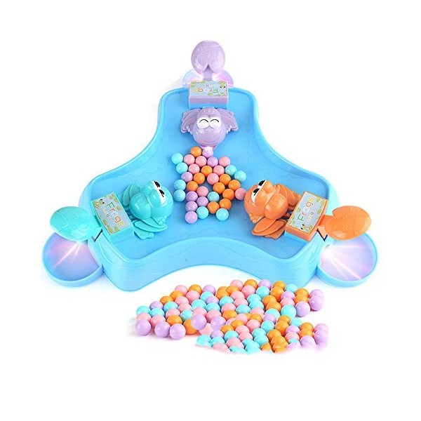 kids toys Version Son et lumière - Hungry Frog Eating Beans Enfants Board Strategy Games Toy Family Competitive Interactive S