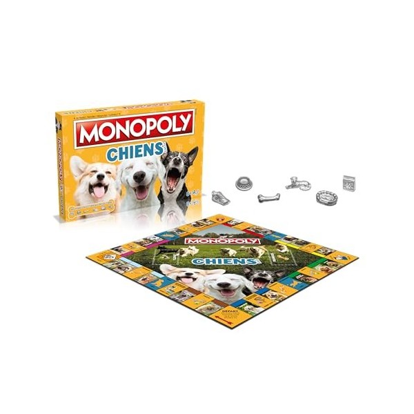 Winning Moves - Monopoly Chats- Jeu de société - Jeu de Plateau - Version française