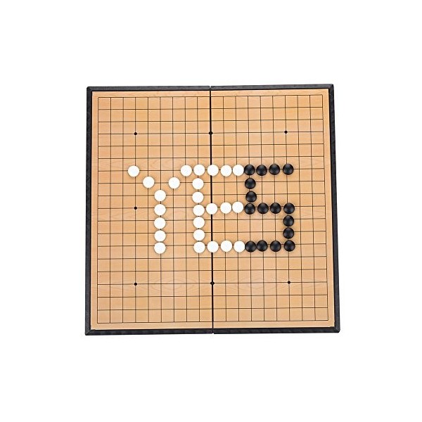 VGEBY Set Magnétique Weiqi Pliable,Game Set Weiqi Jeu de Plateau dEchecs Pliable Magnétique,Jeu Chinois