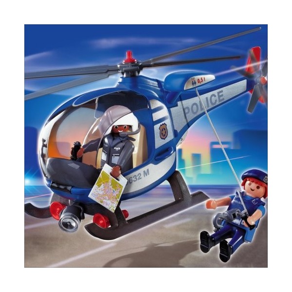 Playmobil - 4267 - Jeu de construction - Hélicoptère de police