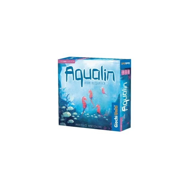Giochi Uniti - Aqualin, Jeu Abstrait pour Deux Joueurs, édition Italienne, GU732, Multicolore