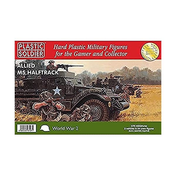 Plastic Soldier M5 Halftrack 1/72ème Miniature Multicolore