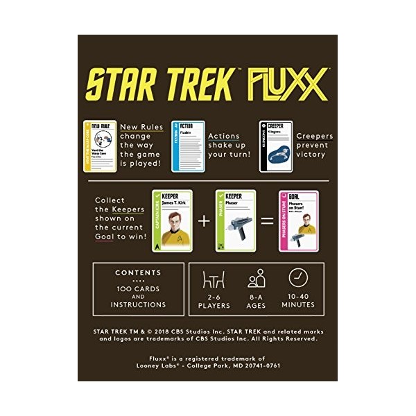 Looney Labs LON00085 Star Trek Fluxx, Multi-Colour, LOO085