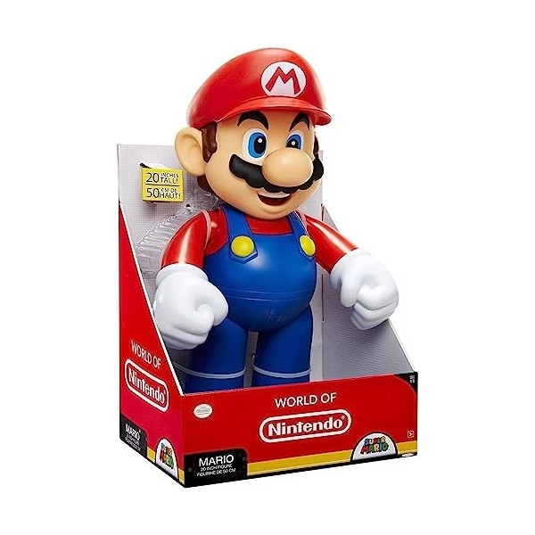Nintendo- Super Mario Fire Figurine, 78273, Bleu, 50 cm