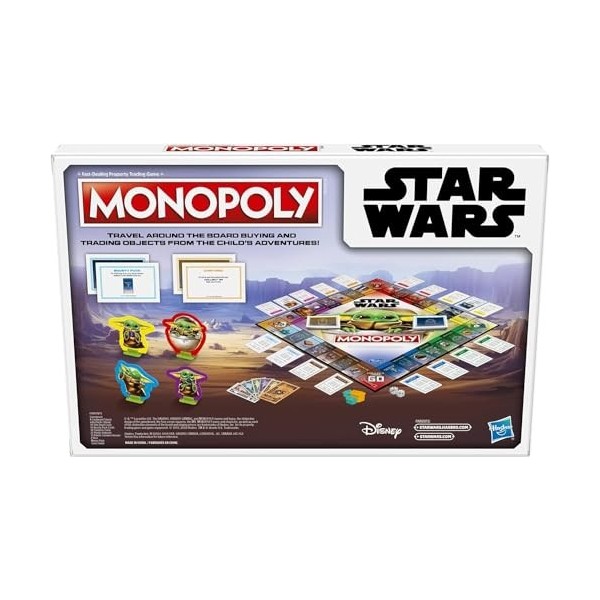 Monopoly: Star Wars The Child Edition Board Game for Families and Kids Ages 8 and Up, Featuring The Child, Who Fans Call Baby