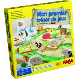 HABA-004686 HABA société-Mon Premier trésor Grande sélection Collection de 10 Jeux de mémoire, de Parcours et sur Les Couleur