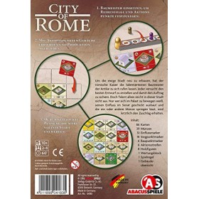 ABACUSSPIELE 04183 - Jeu de stratégie City of Rome, jeu de stratégie familiale - Version Allemande