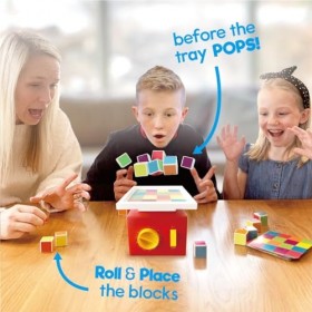 ROO GAMES Kaboom Blocks – Jeu de construction rapide – Pour les enfants de 7 ans et plus – Jeu de société pour enfants – Matc