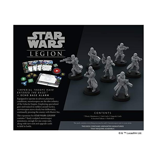 Fantasy Flight Games , Star Wars: Legion Snow Troopers Unit , Miniatures Game , Ages 14+ , 2 Players , 120-180 Minutes Playin