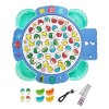 Jeu de Poissons Jeu de Pêche Jeu de Table Rotatif avec Musique Mignonne Jeu de Pêche Magnétique pour Enfants Jeu de Pêche dan