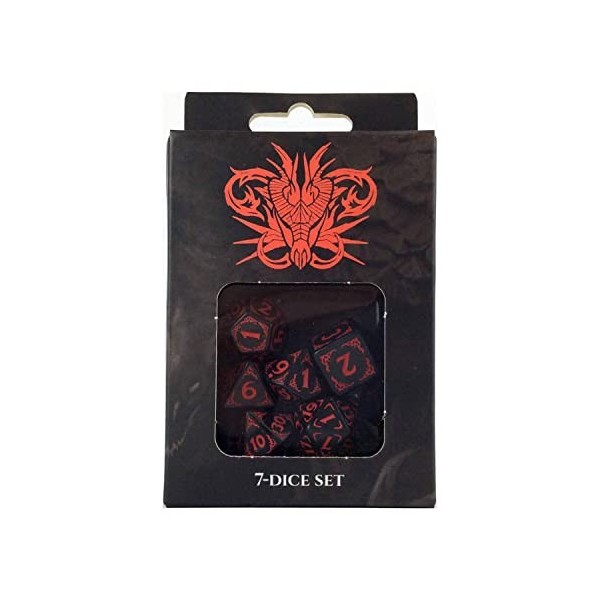 River Horse Great Wyrms of Draka RPG – Dragons of The Red Moon Dice Set