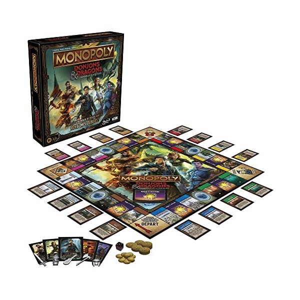 Monopoly Dungeons & Dragons: Honour Among Thieves Game, Inspired by The Film, D&D Board Game for 2-5 Players