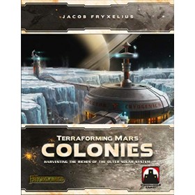 Stronghold Games , Terraforming Mars: Colonies Expansion , Board Game , Ages 14+ , 1-5 Players , 90- 120 Minute Playing Time