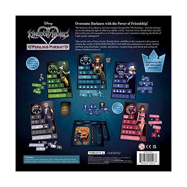 USAopoly The OP Disneys Kingdom Hearts Perilous Pursuit - Jeux de dés - Un Jeu de stratégie de Construction de Packs - A par