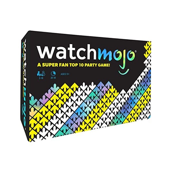 WatchMojo: Un jeu de fête super fan Top 10, 400 cartes incluses, plateau de jeu, tableau de score effaçable à sec et marqueur