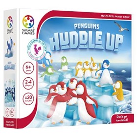 SmartGames - Penguins Huddle Up, Multiplayer Strategy Game, 2-4 Players, 6+ Years
