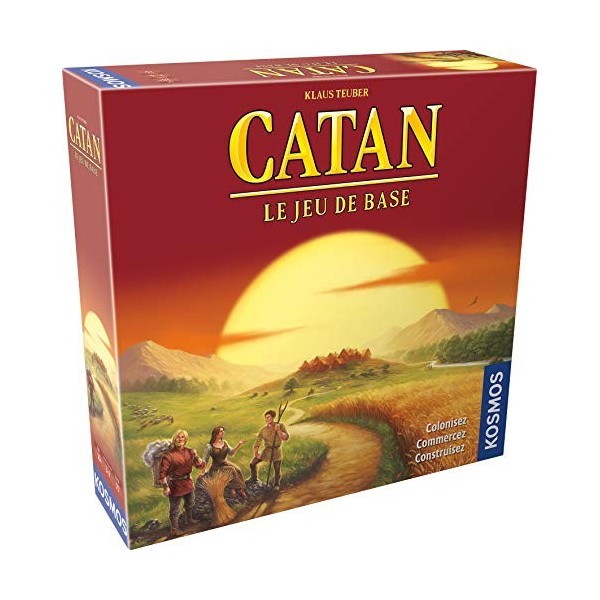 Kosmos - Catan : Le Jeu de base - Unbox Now - Jeu de Société pour Adultes et Enfants dès 10 ans - 3 à 4 joueurs - 75 min - Je