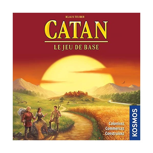 Kosmos - Catan : Le Jeu de base - Unbox Now - Jeu de Société pour Adultes et Enfants dès 10 ans - 3 à 4 joueurs - 75 min - Je