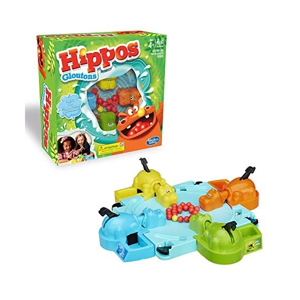 Hasbro Gaming Hippos Gloutons - Jeu de société pour Enfants - Version française + Docteur Maboul Classique, Jeu de Plateau él