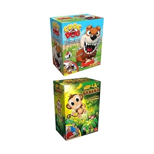 Goliath Pack Jeu Croc Dog + Hop-là Banana - Jeux denfants - A partir de 4 Ans - Jeux de Société - Jeux dAdresse - A partir 