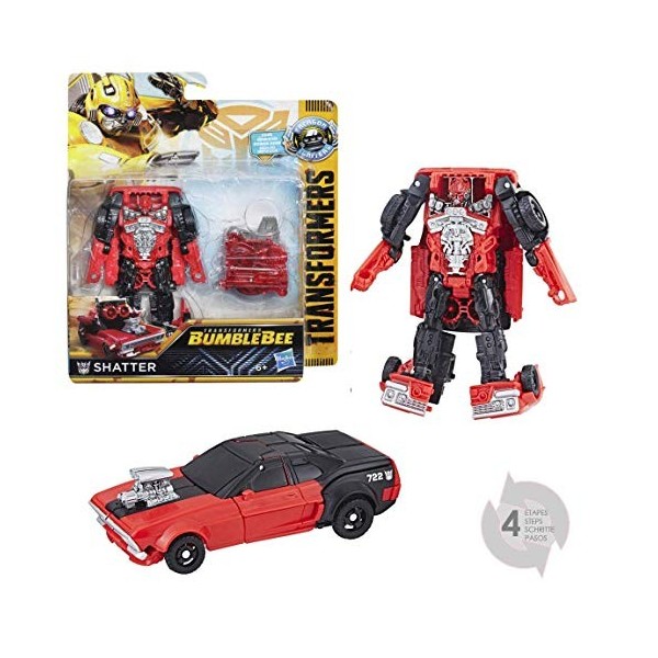 Transformers Saga - Robot Propulsion Bumblebee Camaro Power Plus Series 11cm - Jouet Transformable 2 en 1