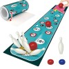 JSNKJLMN Jeu de curling de table, jeu de curling compact pour enfants et adultes, jeu familial pliable pour la maison et les 