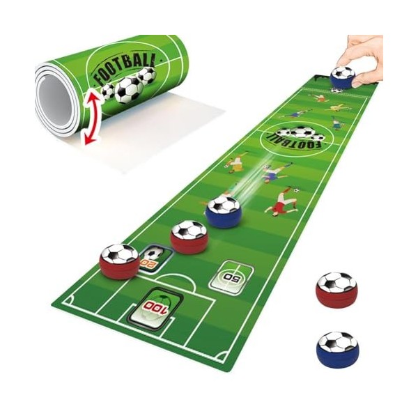 JSNKJLMN Jeu de curling de table, jeu de curling compact pour enfants et adultes, jeu familial pliable pour la maison et les 