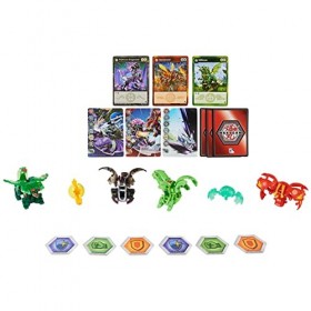 BAKUGAN Evolutions - Coffret Battle Strike Saison 4 - Coffret Complet Jeu avec 6 Billes, 6 Bakucore & 9 Cartes Collection - D