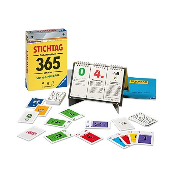 Stichtag - 27047 - Dein Tag, Dein Spiel - Das spannende Stichspiel mit 365 Varianten Von Ravensburger für 3 BIS 5 Spieler AB 