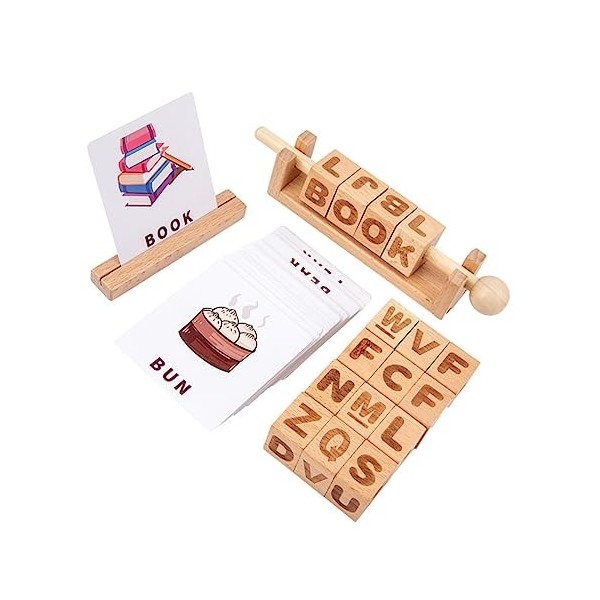 KOMBIUDA 1 Ensemble DOutils dapprentissage À Cordes Jouets Éducatifs en Bois pour Enfants Mathématiques Montessori Jouets M