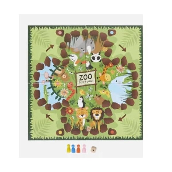 Plongez dans LAventure avec Notre Jeu de Société Zoo Board Game !