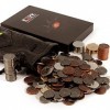 Viipha DND Lot de 60 pièces en métal avec pochette en cuir – Jetons de jeu, trésor de pirate, accessoires et accessoires pour