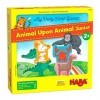 HABA 306069 My Very First Games – Animal Upon Animal Junior – Trois jeux dempilage danimaux oscillants pour 1 à 4 enfants à