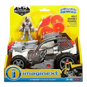 DC Imaginext Super Friends : Street of Gotham City – Cyborg – Véhicule et Mini Figurine