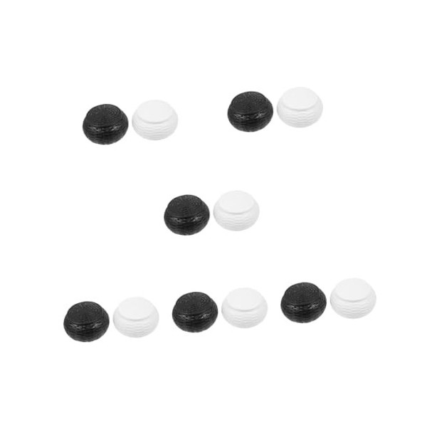 Toyvian 2 Paires De Boîtes DÉchecs Mini Conteneurs Récipient en Plastique avec Couvercle Boîtes Rondes Supports De Pièces D