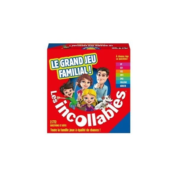 cavernedesjouets Grand Jeu société Familial pour incollables : 7 Niveaux CP a Adulte Version Francaise - Questions et defis