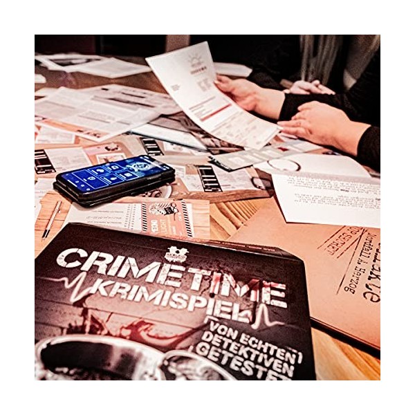 CRIMETIME Jeu de crime – Fall 001 – Jusquà ce que la mort vous sépare – Jeu Escape Room – Scène de crime, 1 à 6 joueurs