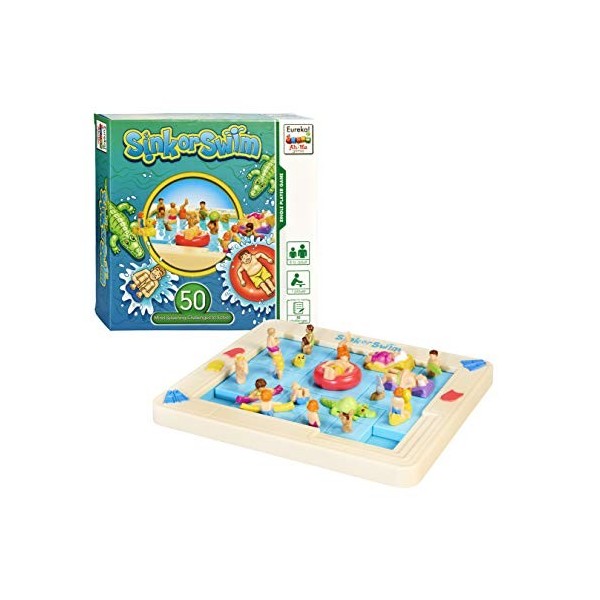 Eureka Ah!Ha games- Sink Or SwimJeu dévier ou de Natation, 473542, Multicolore