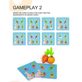 Feigner Jeu de société interactif parent-enfant en bois, jeu de mémoire, jeu déducation précoce