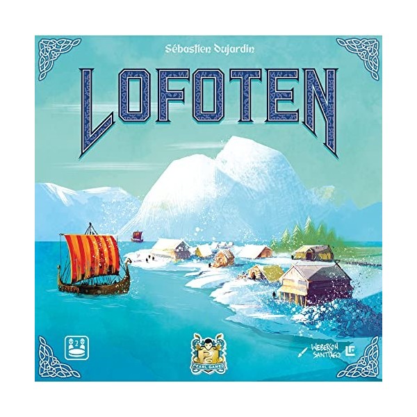 Lofoten Jeu de société - Jeu de stratégie sur le thème Viking - Jeu de gestion des mains - Jeu à deux joueurs compétitif pour