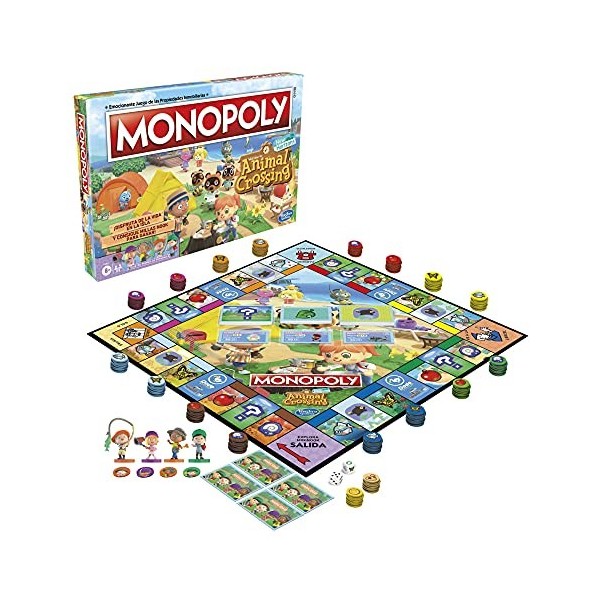 Hasbro Gaming Jeu de table Monopoly: Animal Crossing New Horizons - A partir de 8 ans - Jeu amusant pour 2 à 4 joueurs